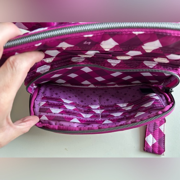 LUG HITCH BELT BAG GINGHAM BERRY NWOT - Picture 3 of 4